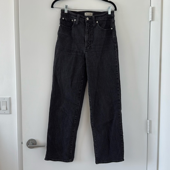 Madewell 28 Perfect Vintage Jean Black High Waisted - Picture 2 of 5
